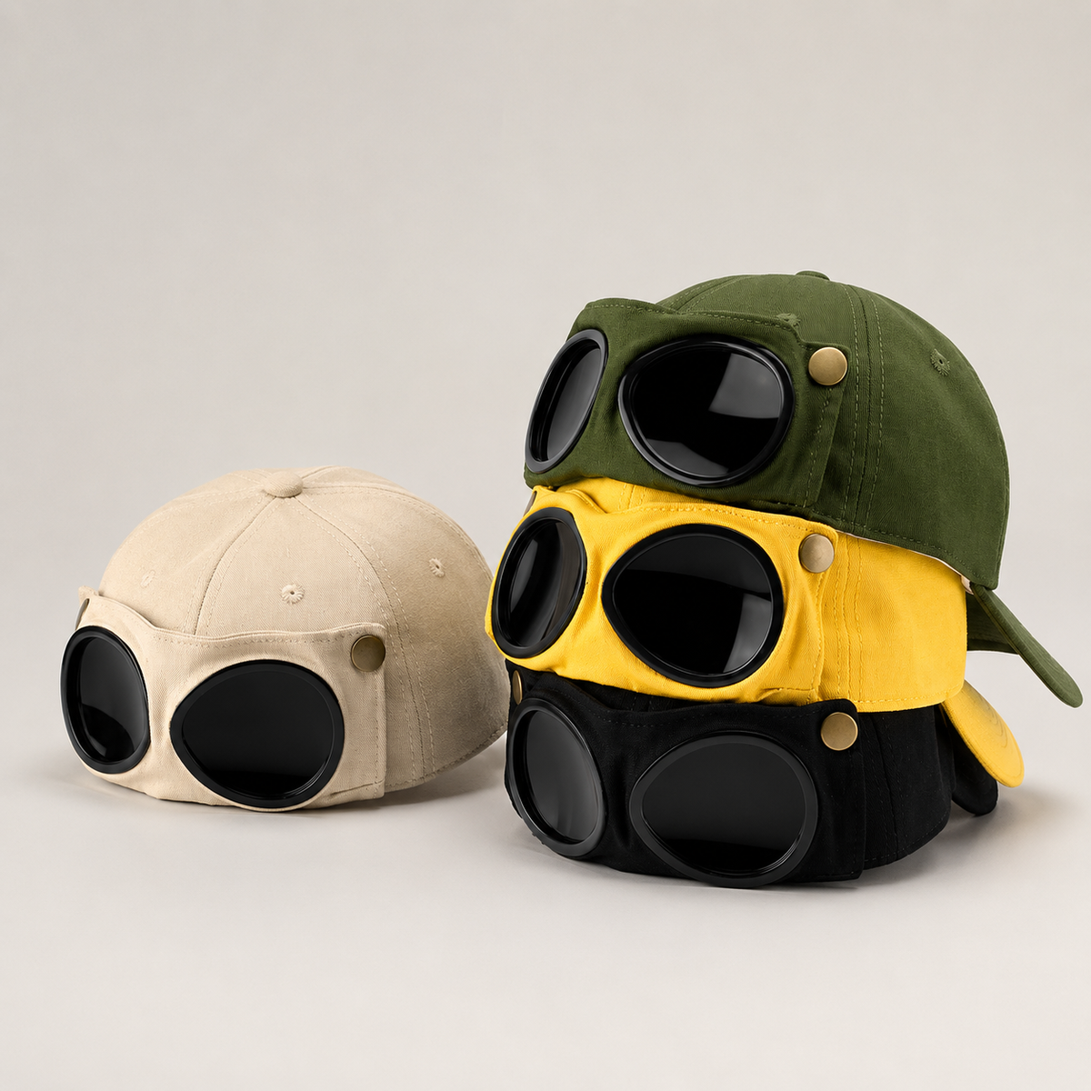 🧢 Men's Glasses-Friendly Pilot Cap