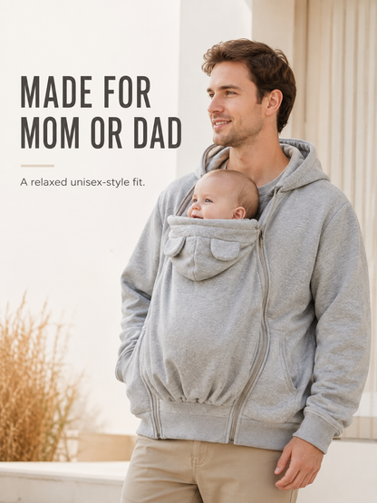 🧥Parent & Baby Fleece-Lined Carrier Cover Hoodie