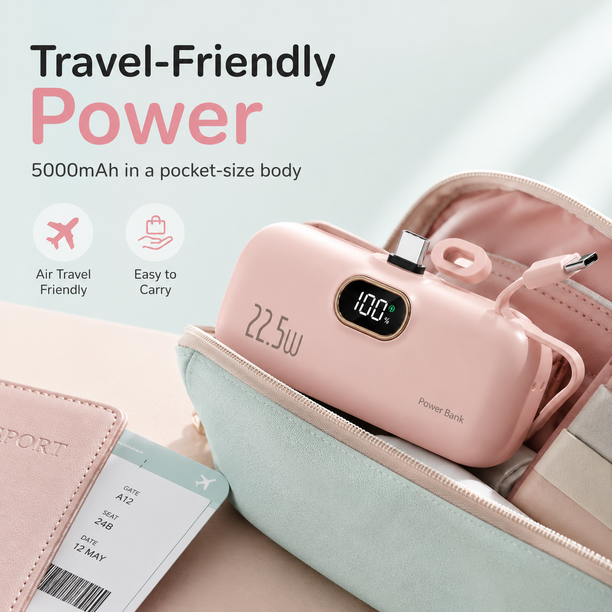 🔋 Mini Direct-Plug Power Bank