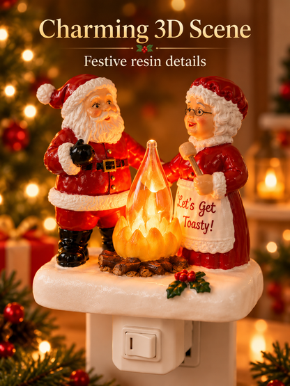 🎄 3D Christmas Plug-In Night Light – Warm Glowing Holiday Wall Décor