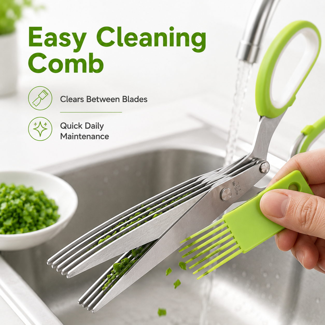 ✂️Herb Scissors 5 Blade Kitchen Shears
