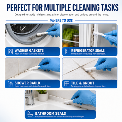 Say Goodbye to Stubborn Mold! Miracle Mold Remover Gel + Scrub Brush