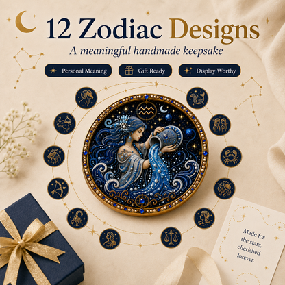 🔥 Only a few sets left!💎 12 Zodiac Signs Pearl Art Kit