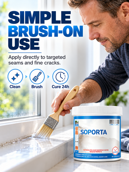 💧 Clear Waterproof Repair Sealant – Invisible Brush-On Leak Protection for Roofs, Tiles & Walls 🏠✨