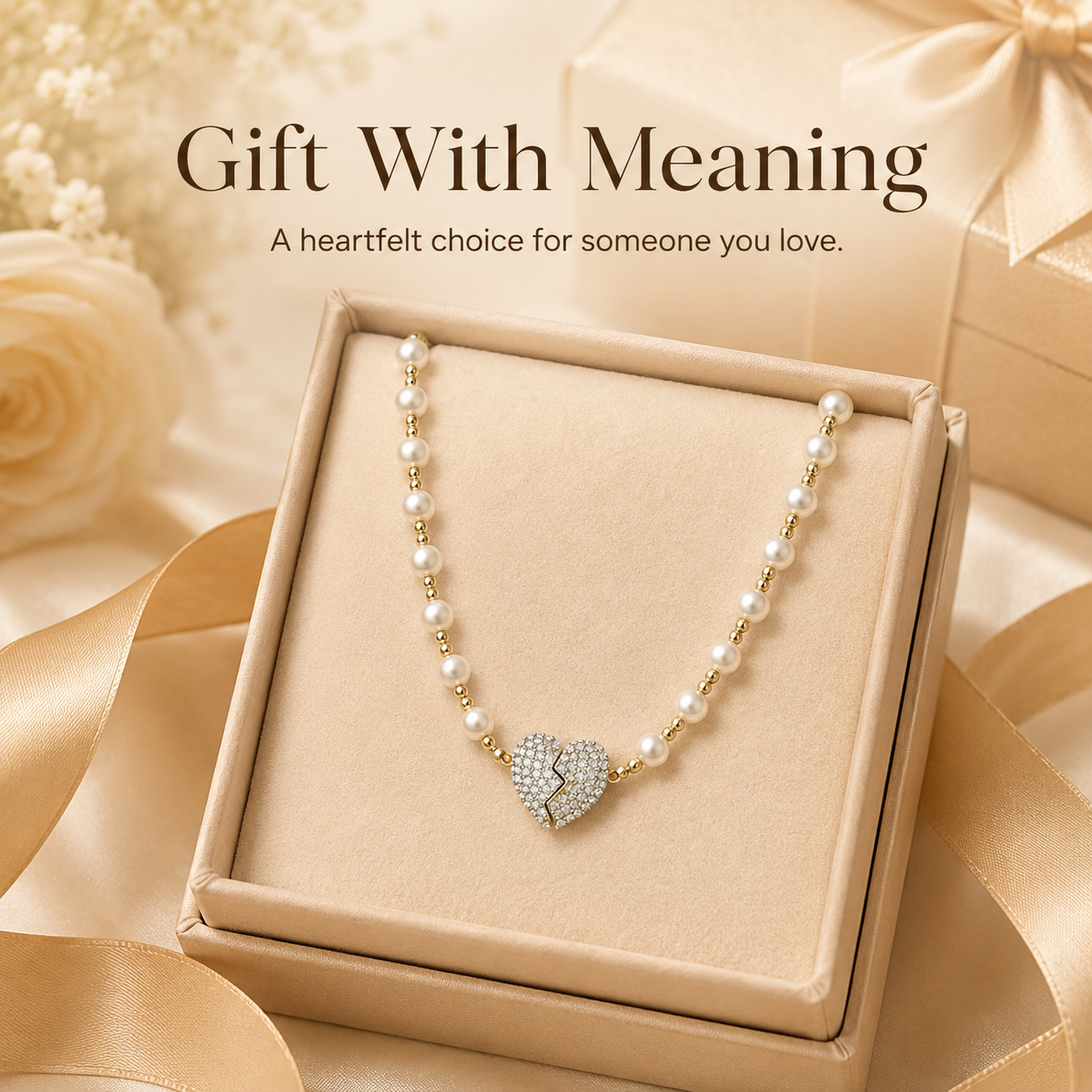 New Magnetic Pearl Heart Necklace🥰