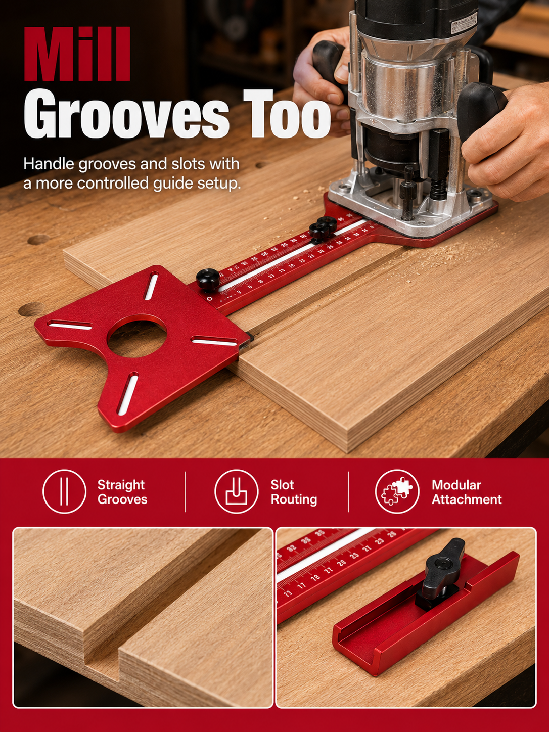 📏3-in-1 Router Circle Cutting Guide