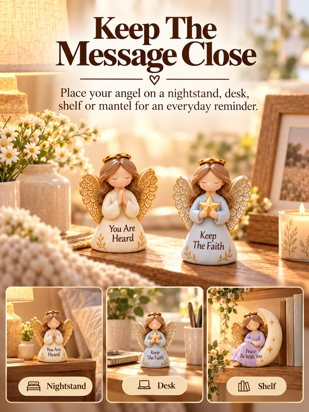 👼💕12 Pocket Guardian Angels – 🎁Little Blessing Keepsake Gifts