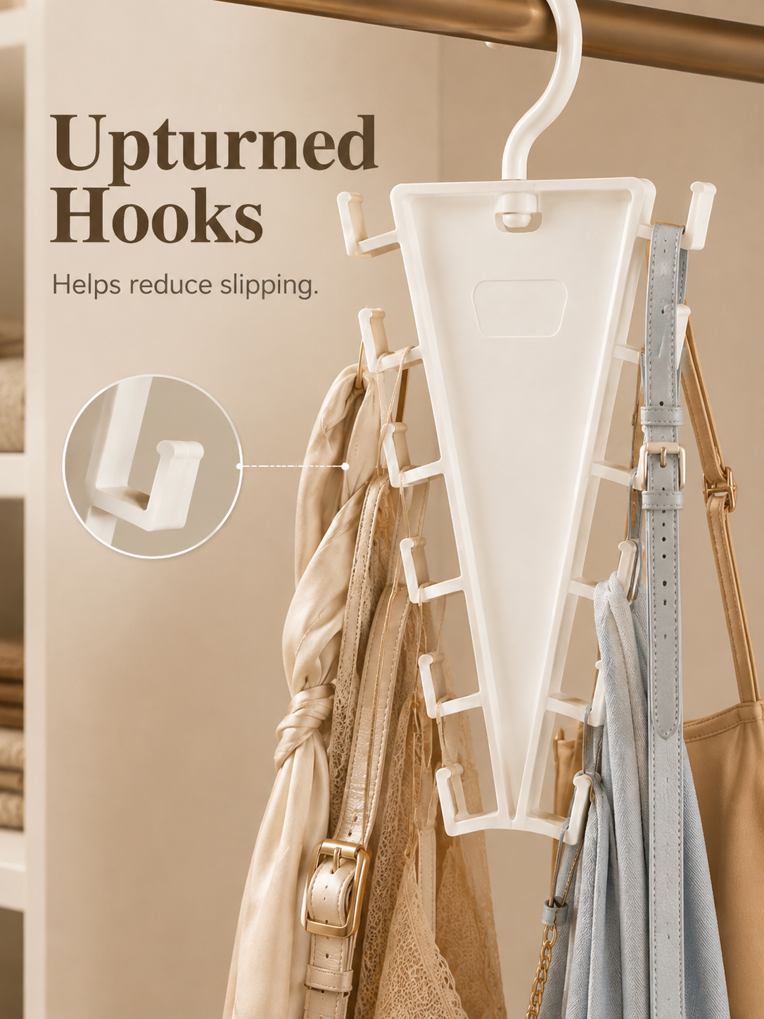 👚12-Hook Rotating Closet Organizer