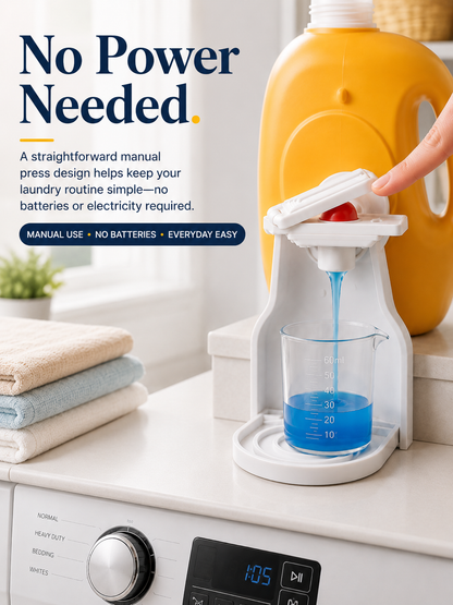 🧺 No-Drip Laundry Detergent Dispenser Cup Holder & Drip Tray