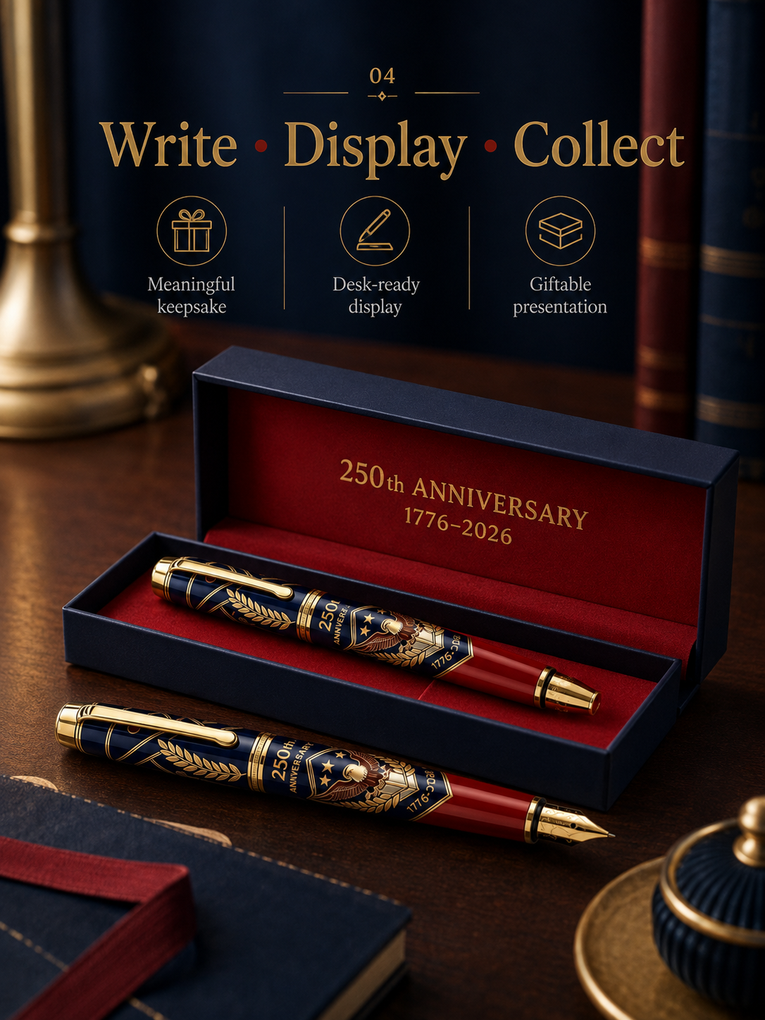 America 250th Anniversary Commemorative Pen Gift Set