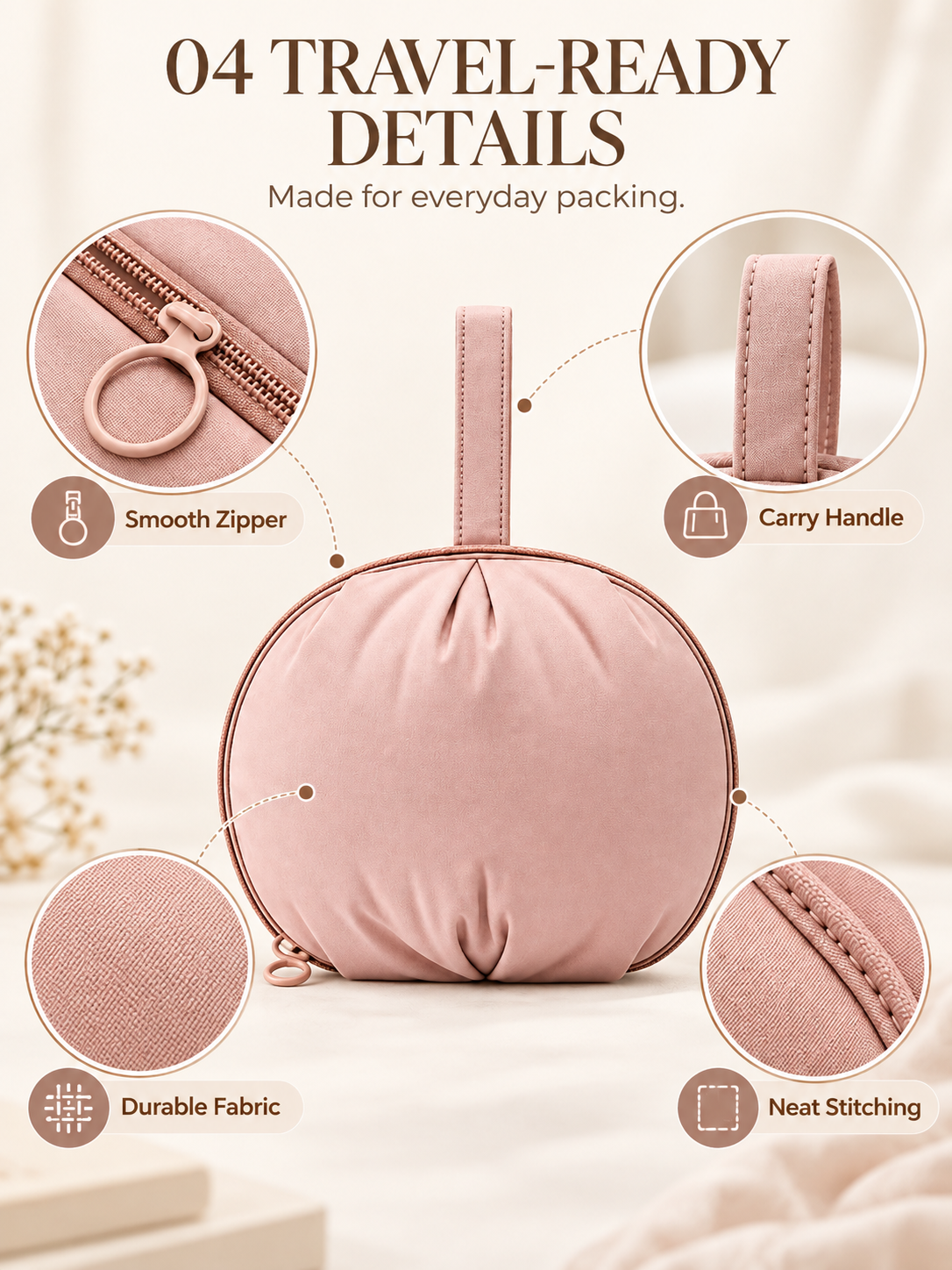 Travel Underwear Organizer Bag – Multi-Compartment Bra & Lingerie Packing Case