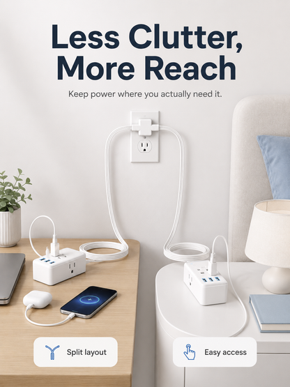 Dual-Head Extension Cord