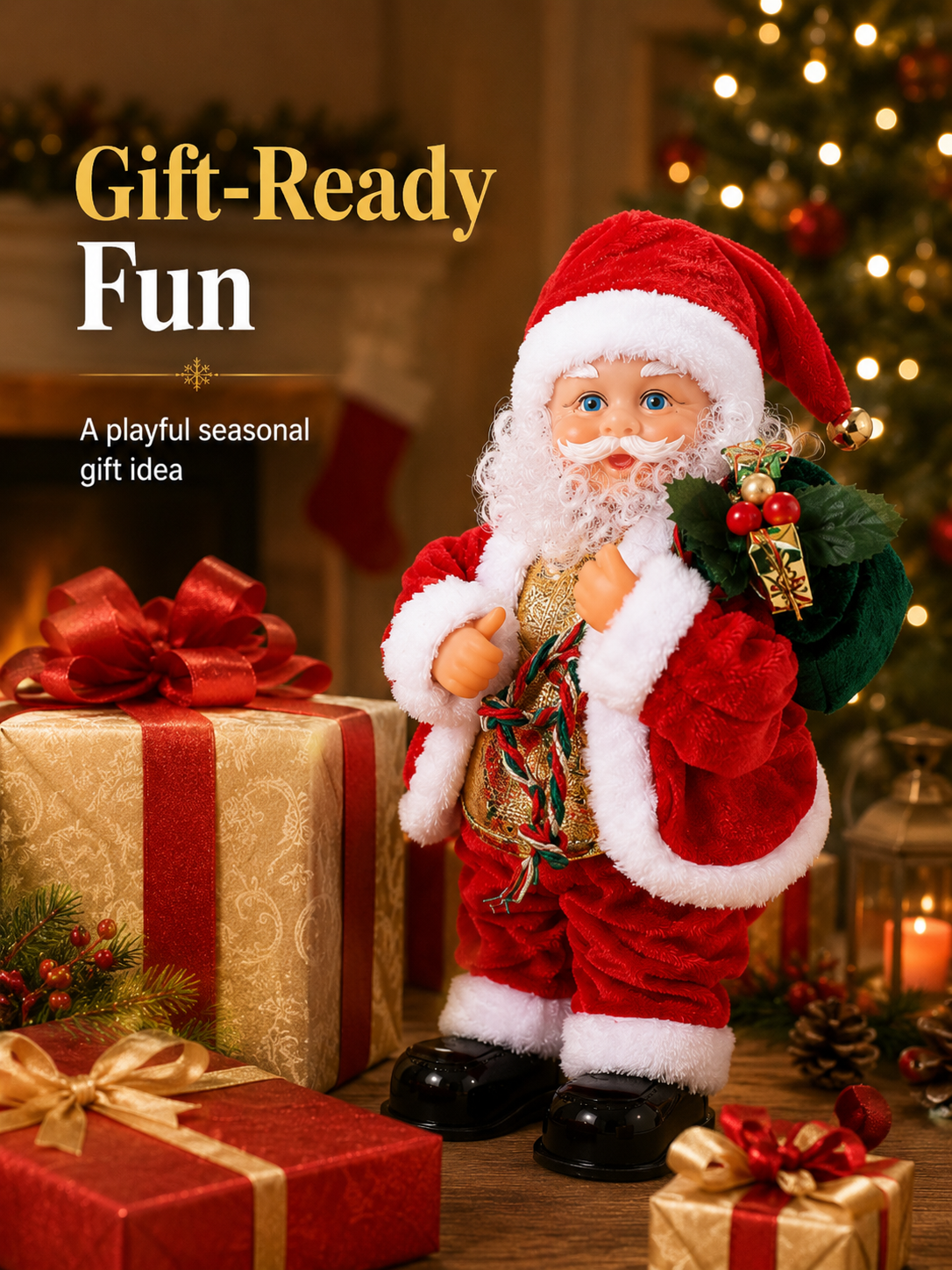 🎅 Dancing Santa Claus Toy with Music