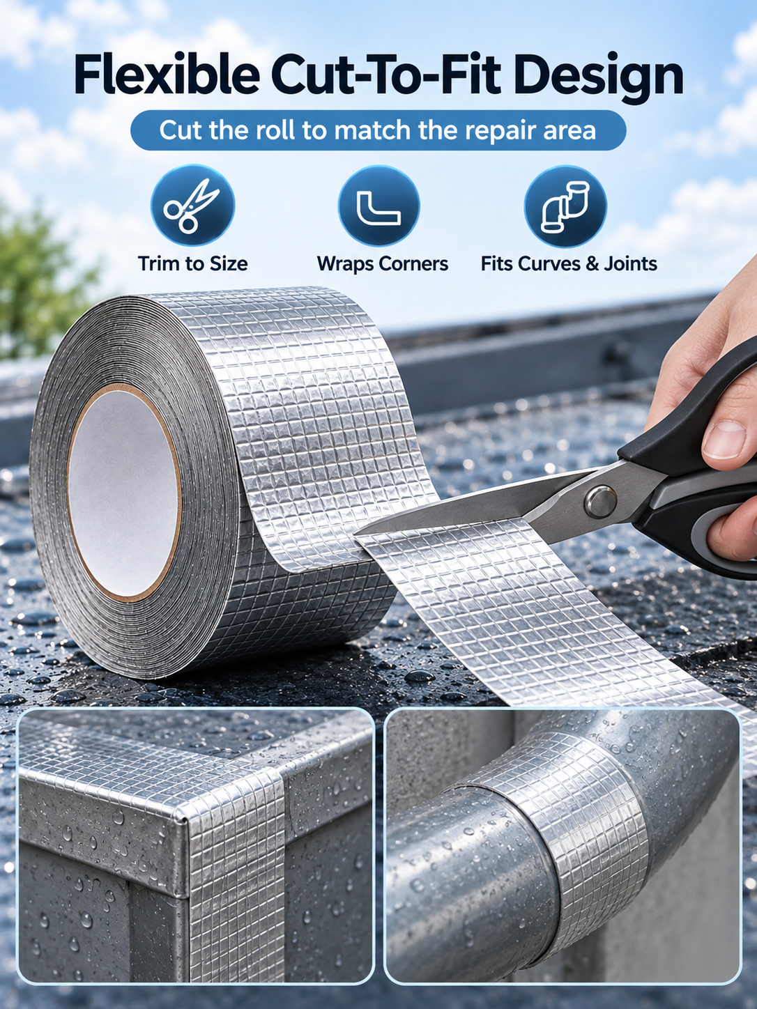 🛠️ Heavy-Duty Butyl Waterproof Repair Tape