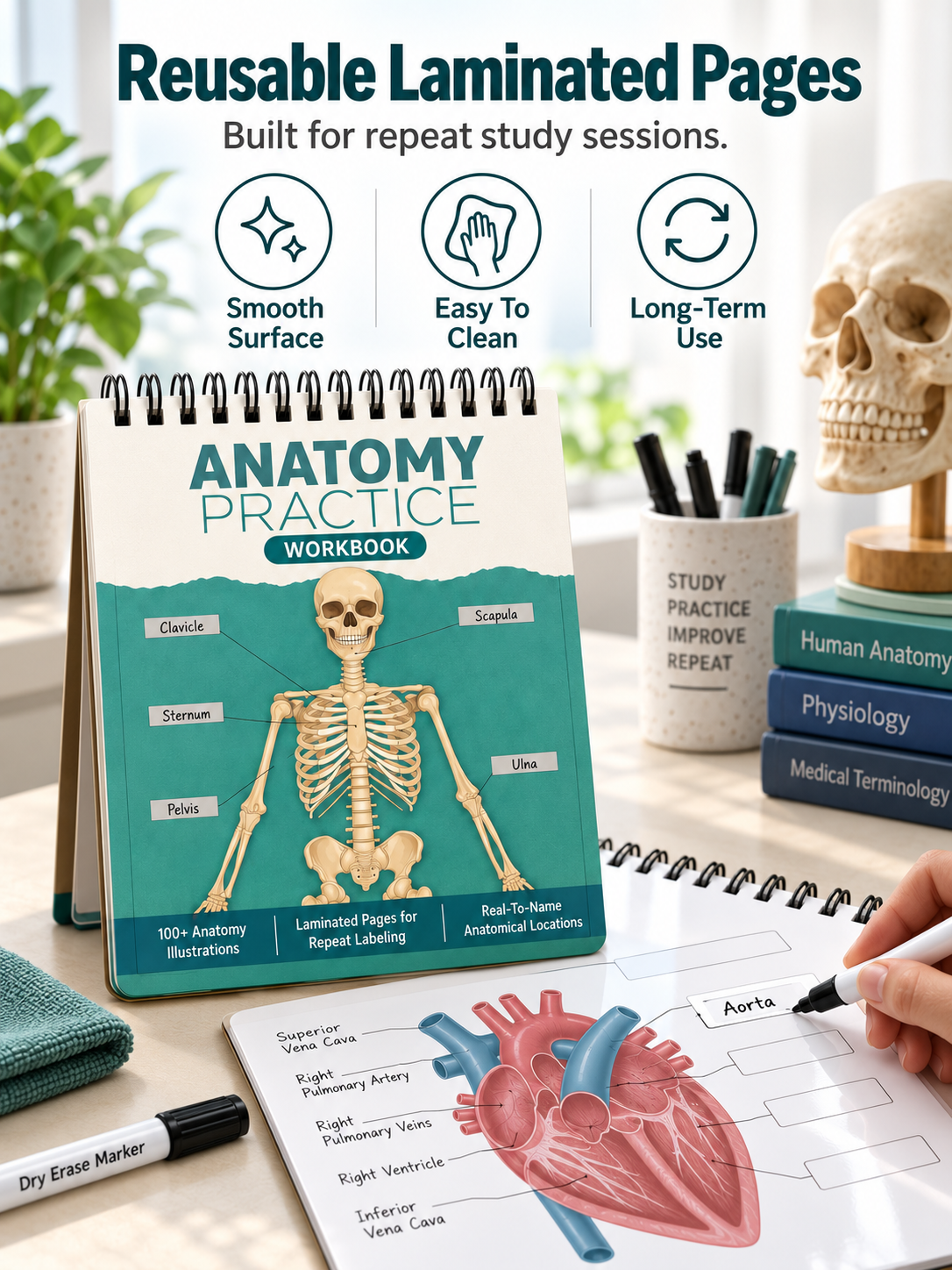 🧠Reusable Anatomy Label Lab Workbook