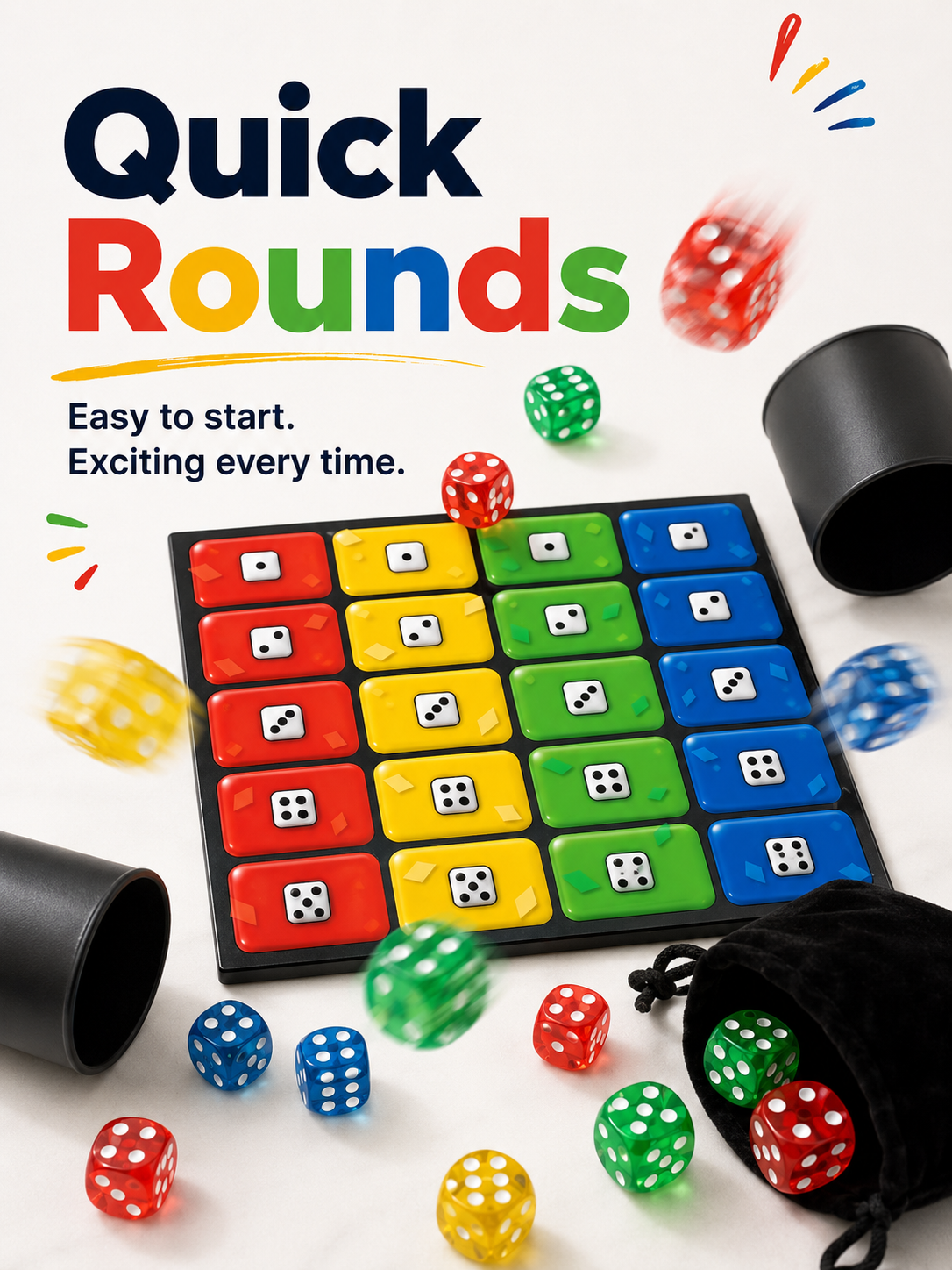 🎲Fast-Paced Color Matching Dice Game