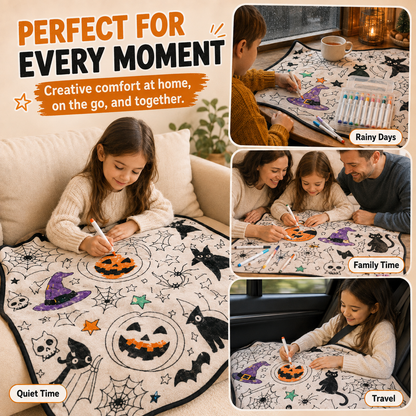 🎨✨DIY Coloring Blanket With Markers