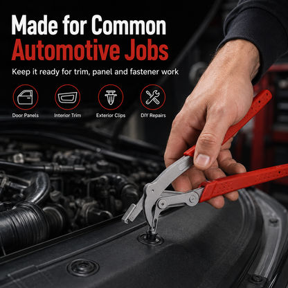 🔥Car Clip Pliers & Trim Removal Tool, Spring-Loaded Fastener Rivet Remover for Auto Door Panels