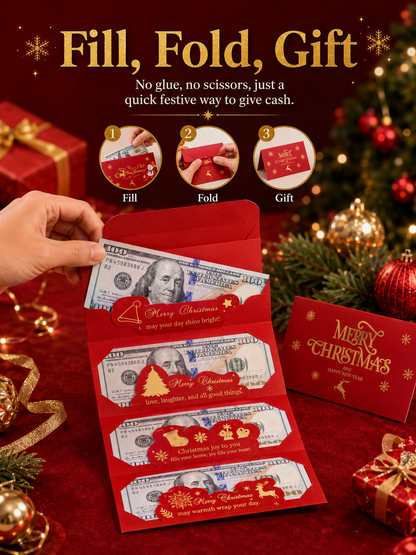 🎁6-Slot Christmas Cash Gift Envelope