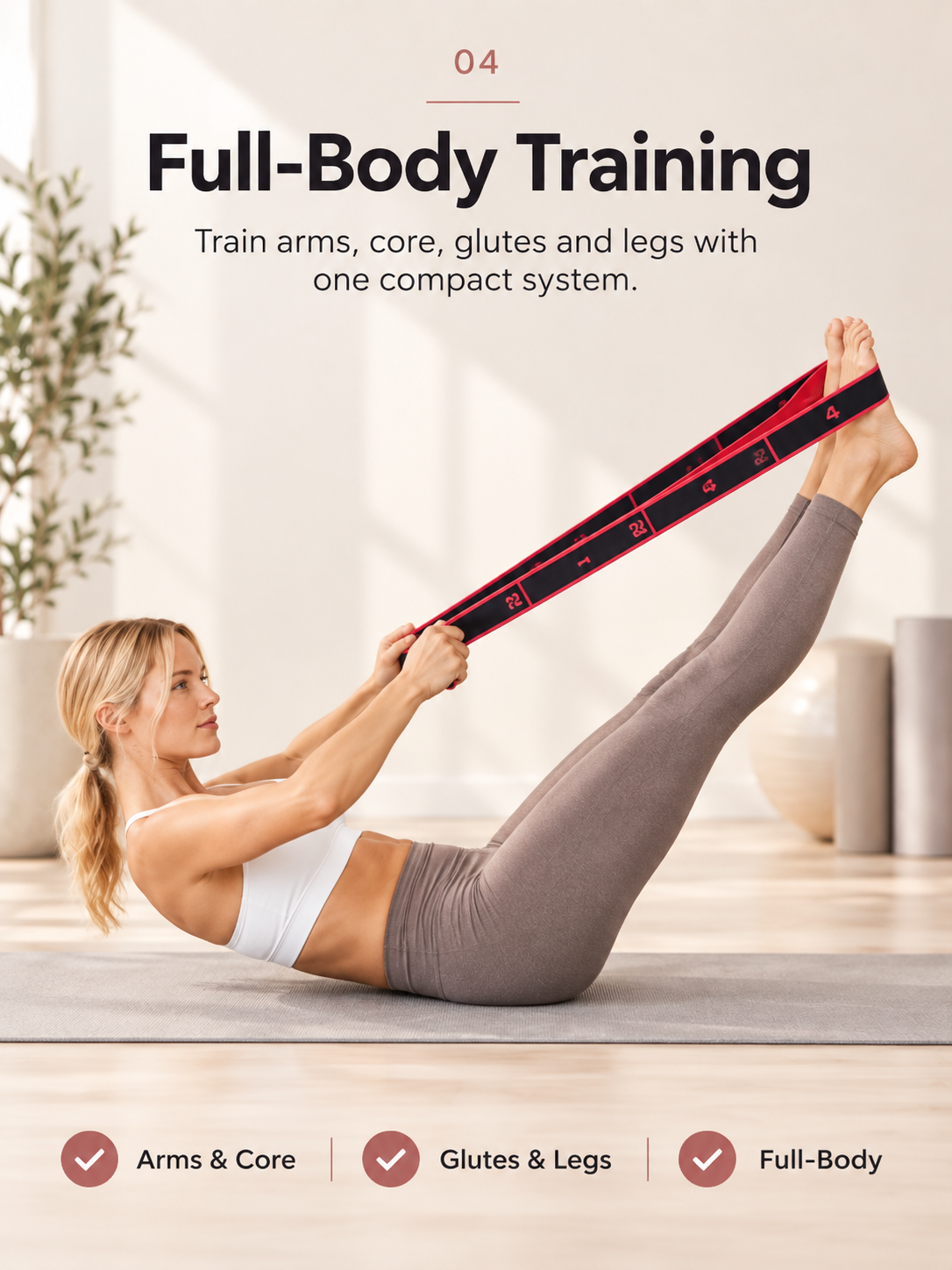Multi-Ring Resistance Bands for Stretching & Training
