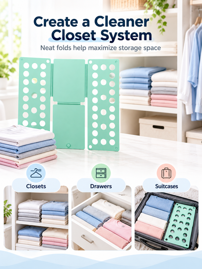 👕 Foldable Clothes Folding Board – Space-Saving Laundry Organizer for Adults & Kids