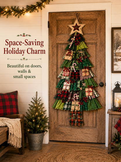 DIY Oversized Patchwork Christmas Tree Hanging Kit