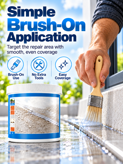 💧 Clear Waterproof Repair Sealant – Invisible Brush-On Leak Protection for Roofs, Tiles & Walls 🏠✨