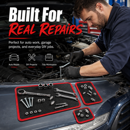 🔧 Flexible Magnetic Tool Holder Mat Set