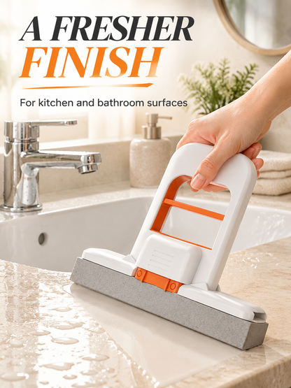 🧽 Foldable Handheld Sponge Squeegee – Quick Water Removal & Easy Countertop Cleaning