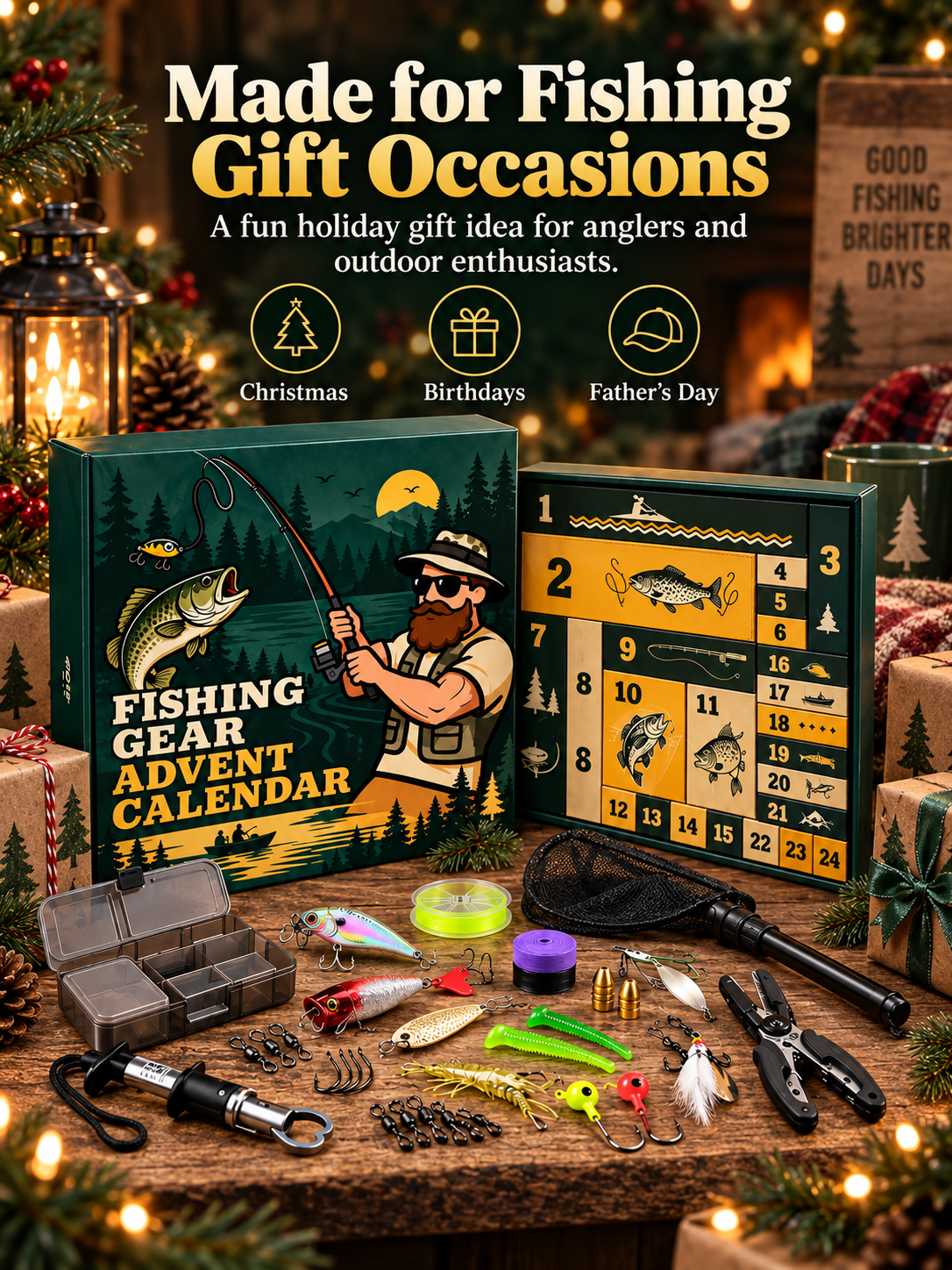 Fishing Advent Calendar – 24-Day Tackle & Lure Gift Set