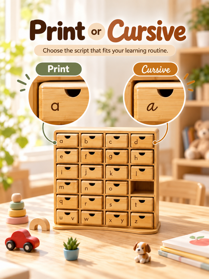 Phonics Cabinet-Alphabet Sound Object Learning Cabinet