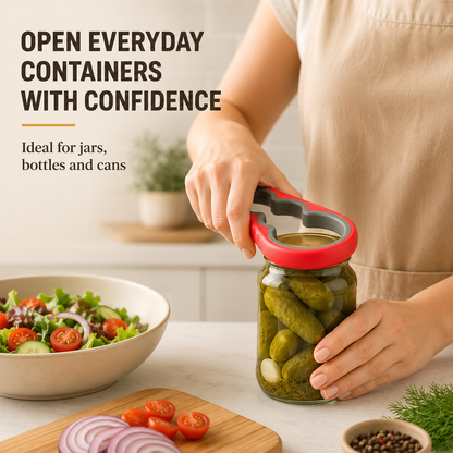 5-in-1 Easy-Grip Jar Opener Set for Weak Hands