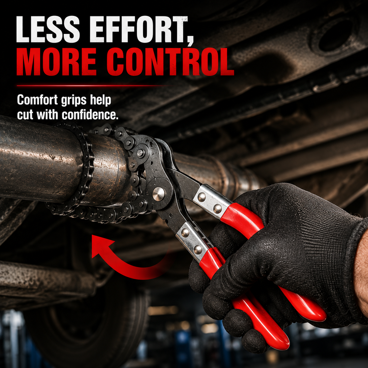 🔧 Professional Chain Exhaust Pipe Cutter