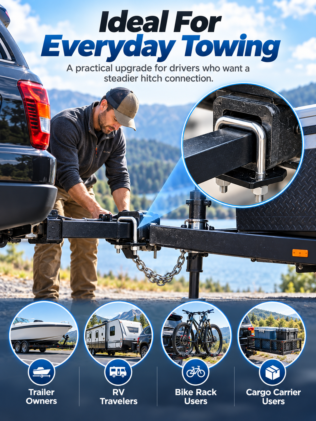 Ultimate Trailer Hitch Tightener & Anti-Rattle Stabilizer 🛡️