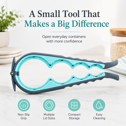 5-in-1 Easy-Grip Jar Opener Set for Weak Hands