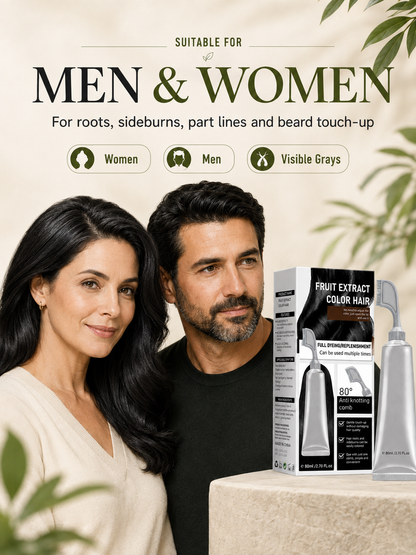 🔥Hot sell TODAY | Instant Gray Coverage Hair Dye Comb for Men & Women