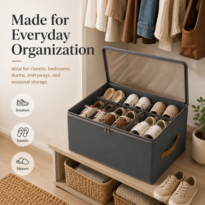 👟 Collapsible Shoe Storage Organizer