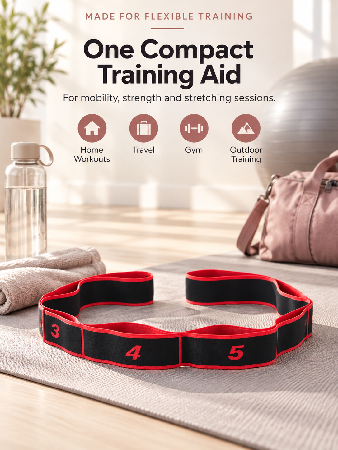 Multi-Ring Resistance Bands for Stretching & Training