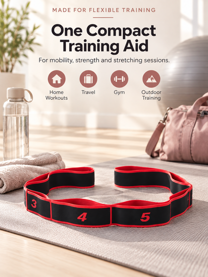 Multi-Ring Resistance Bands for Stretching & Training