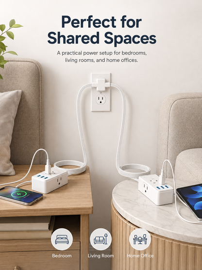 Dual-Head Extension Cord