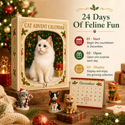 🐱🎄Advent Calendar 2026 Cat Advent Calendar - Giftfor Adults Friends CatOwners and Lovers Christmas Holiday Countdown Gift