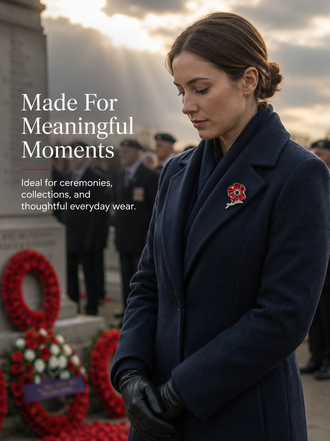 VE Day 80 Poppy Brooch | Limited Edition Anniversary Keepsake