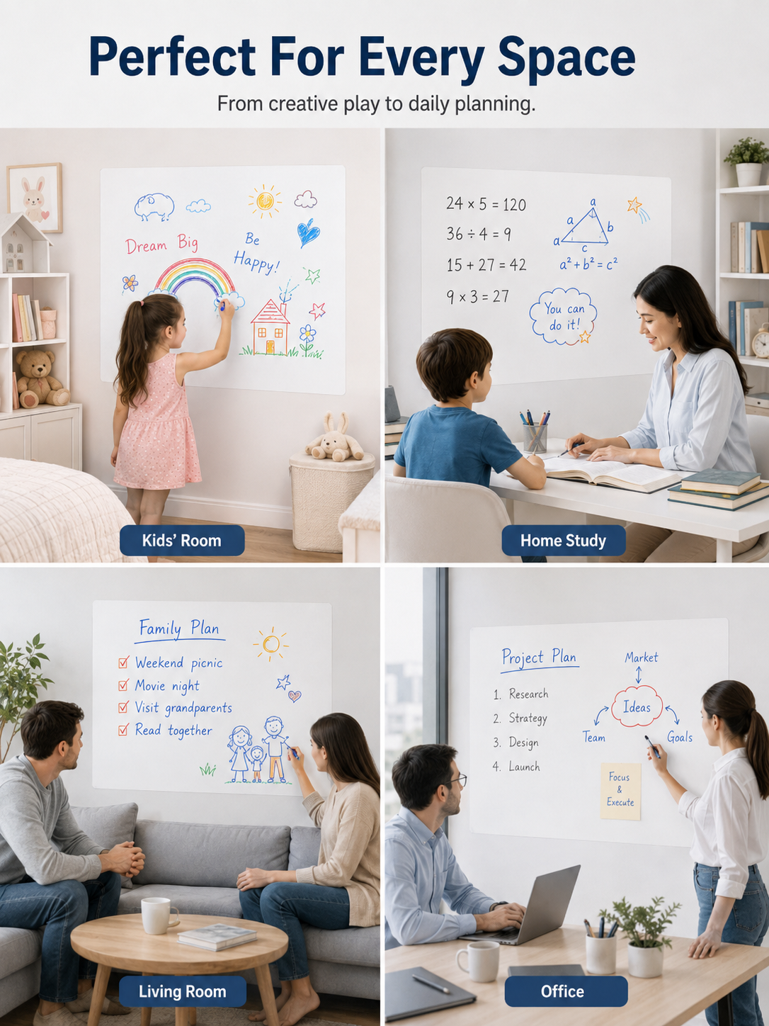 The Blueprint Deskmat Includes the Blueprint Marker💻✏️ A Double-Sided Deskmat to Draw, Erase & Redraw As Needed.