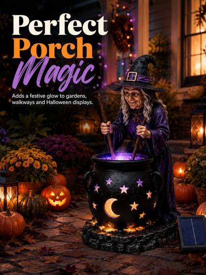 🔮Witch Cauldron Solar Garden Light