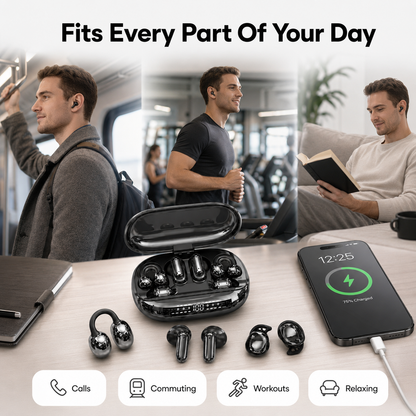 🔥 6-Earbud 3-in-1 Wireless Headphones & Emergency Phone Charger