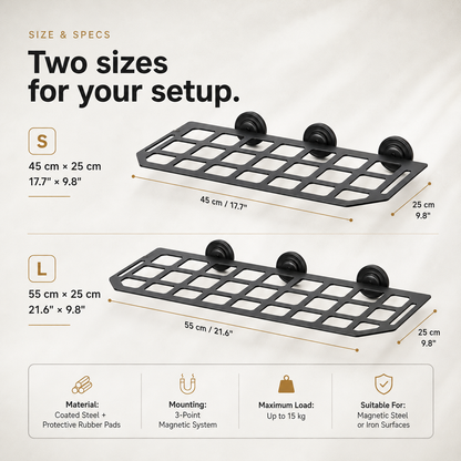 Rugged Magnetic Vehicle Table | Portable Camping Table with Mesh Surface