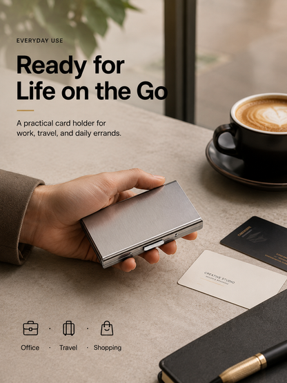 Hot Sale RFID Blocking Metal Card Holder