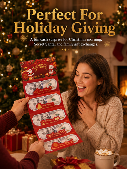 🎁6-Slot Christmas Cash Gift Envelope