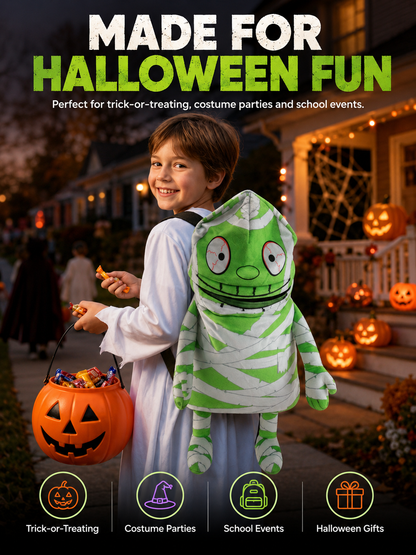 Musical Animated Mummy Children's Halloween Trick or Treat Bag