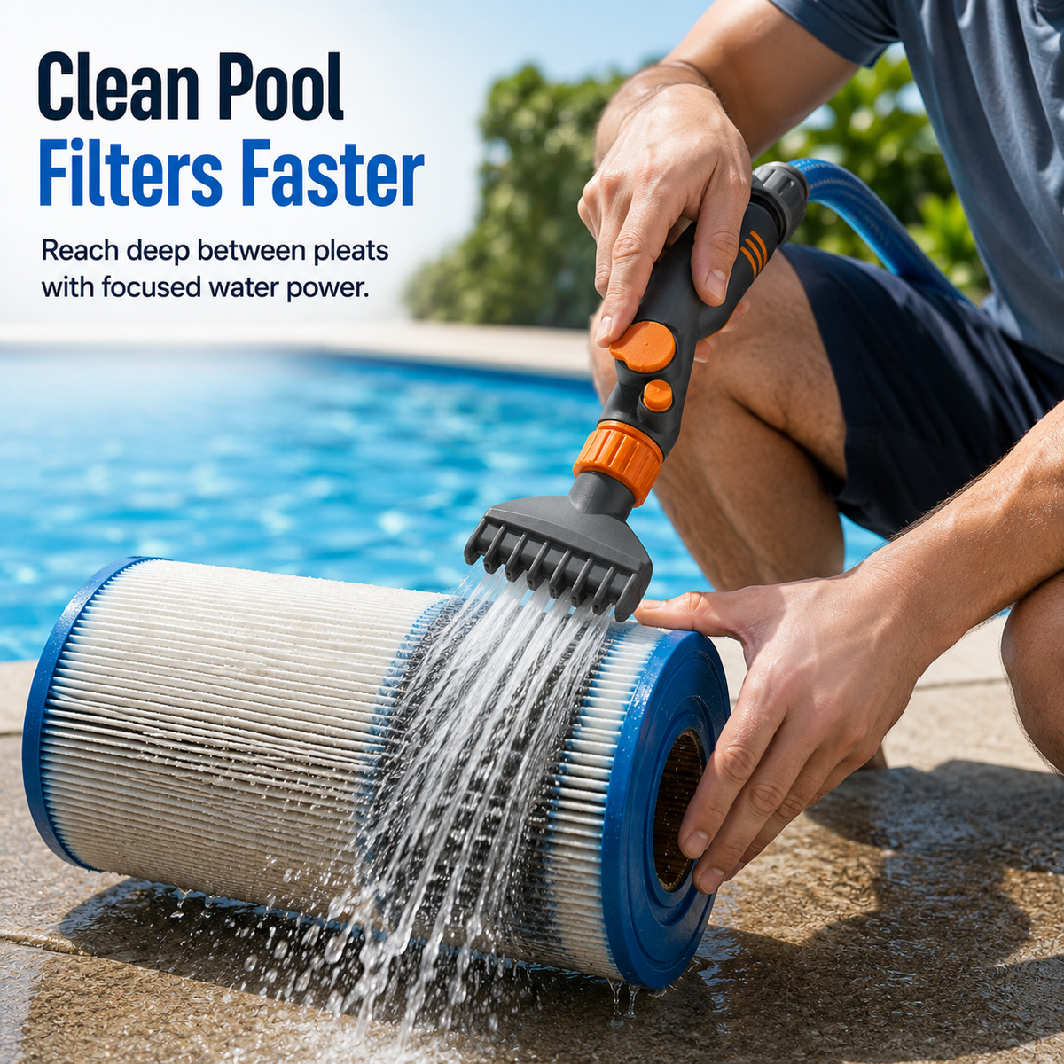 Premium Pool Filter Cartridge Cleaner